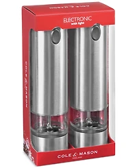 Cole & Mason Battersea Electric Salt & Pepper Mill Set