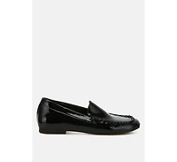 Dama Patent Pleather Loafers Women