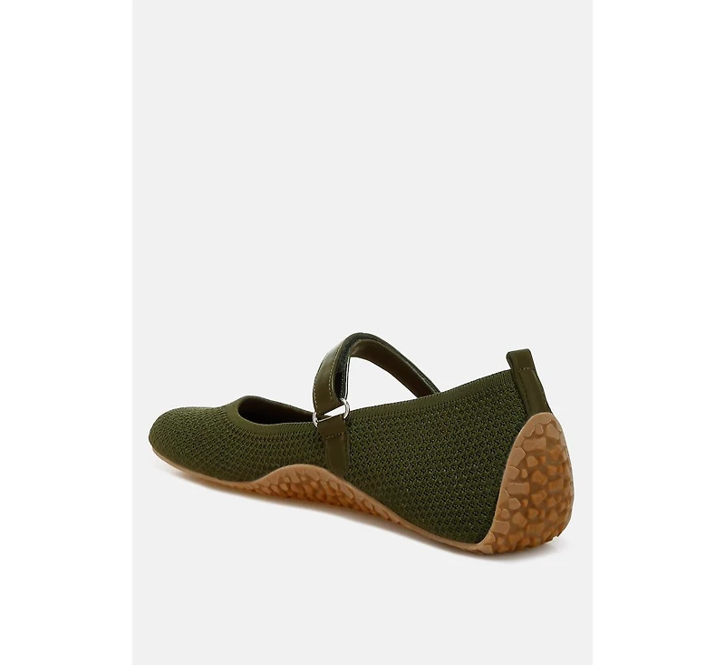 Nordeux Velcro Strap Mary Jane Sandals