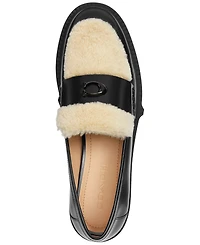 Coach Women's Leah Shearling Loafer Flats