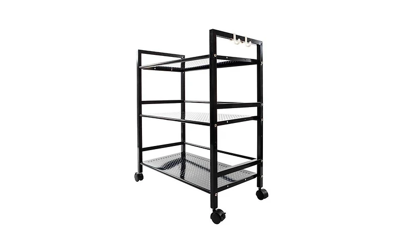 Slickblue Widened 3-Tier Multi-Functional Storage Cart for Efficient Organization and Easy Access