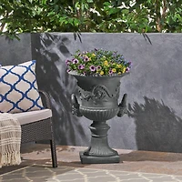 Streamdale Concrete Chalice Urn Planter Height, Interest, And Botanical Beauty