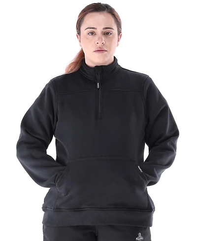 RefrigiWear Women's Quarter-Zip Fleece Sweatshirt - Insulated Ladies Work Pullover with Thermal Comfort