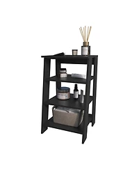 Fm Furniture Morenci Medicine Cabinet With Included Mirror And 1 Door, Black