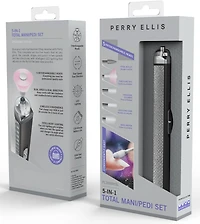 Perry Ellis Rechargeable Salon Style Manicure Set With Led Light