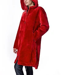 Julia & Stella by Maximilian Women's Shearling Parka