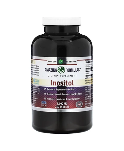Amazing Formulas Inositol 1000mg 120 Tablets Supplement | Non Gmo | Gluten Free | Made in Usa