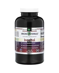 Amazing Formulas Inositol 1000mg 120 Tablets Supplement | Non Gmo | Gluten Free | Made in Usa