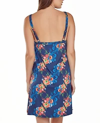 iCollection Women's Floral Microfiber Nightgown