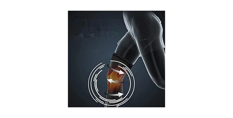 Powerlix Knee Compression Sleeve (Pair) for Pain & Sports - Large