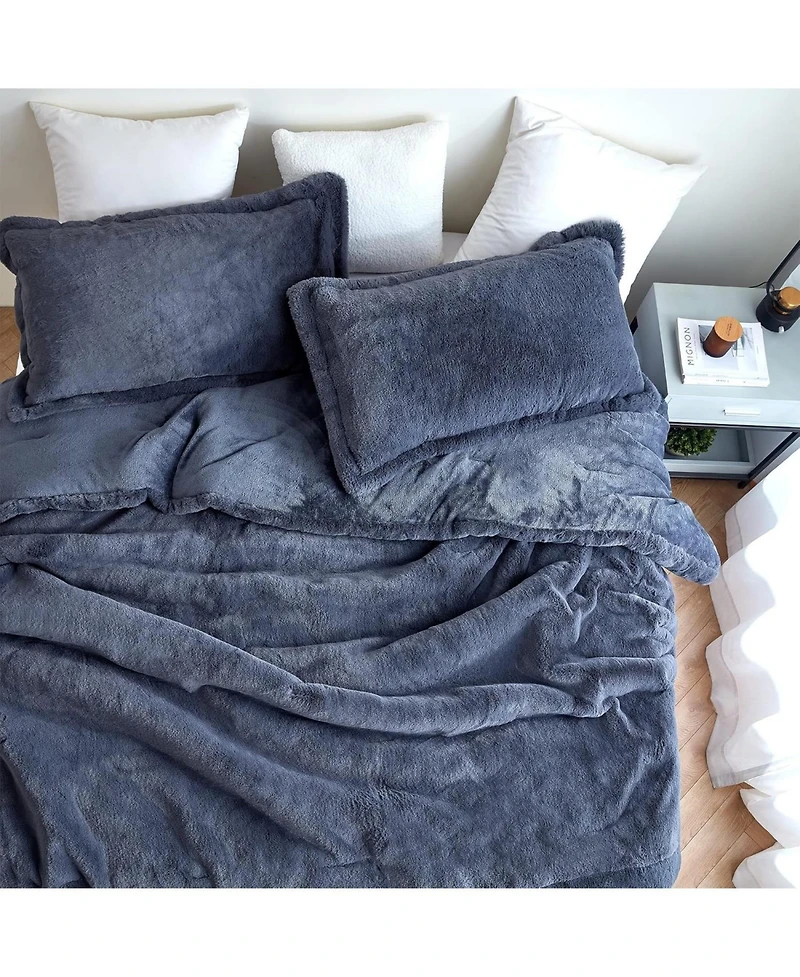 Coma Inducer Chunky Bunny Oversized King Comforter Set - Blue Steel
