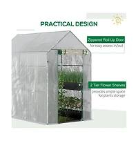 Slickblue Walk-in Greenhouse for Plants Perfect for Year-Round Gardening and Plant Care