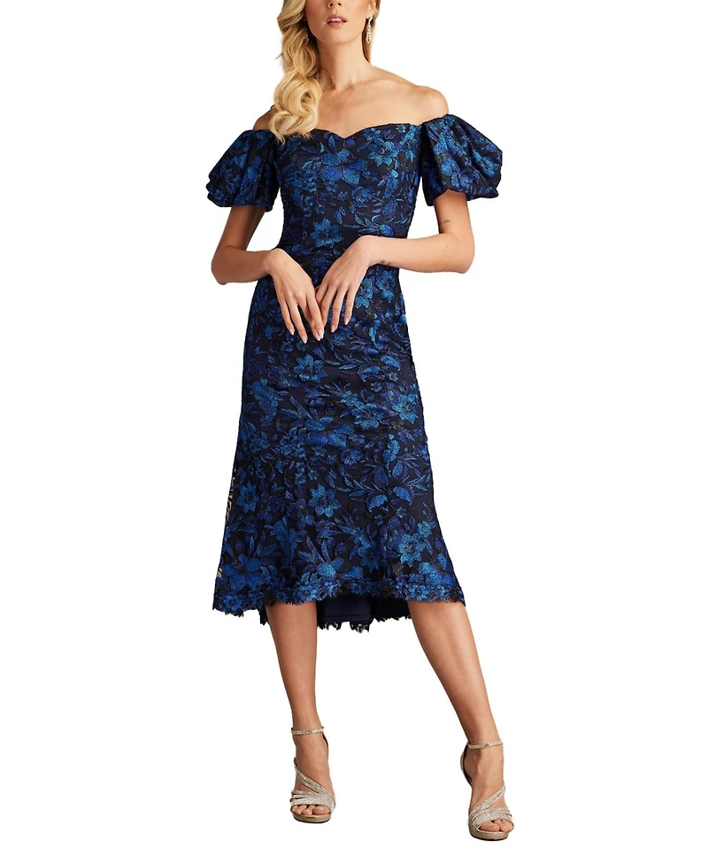 Tadashi Shoji Women's Bavi Off-Shoulder Midi Dress