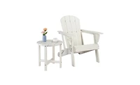 Slickblue Single Layer Round Hdpe Side Table