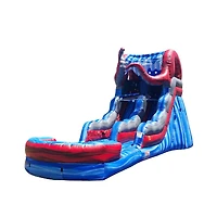 JumpOrange 15 Ocean Battle Tall Water Slide with Detachable Deep Pool, Big Kids and Adults, Commercial Grade, Outdoor Backyard Water Park, Indoor Use,