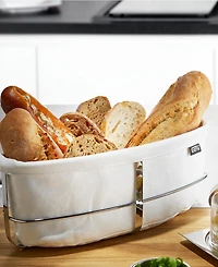 Gefu Stainless Steel Oval Bread Basket