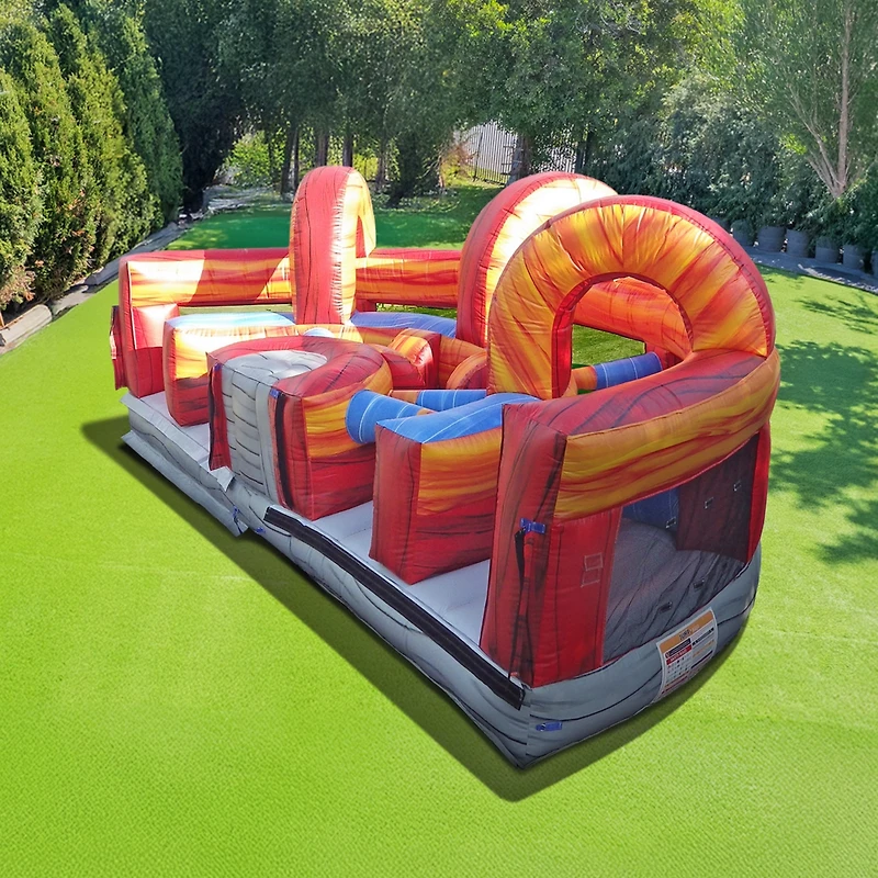 JumpOrange Shadow Obstacle Course Bounce House Inflatable for Kids and Adults with Blower, Commercial Grade, Pop Ups, Outdoor Indoor, Rental Quality