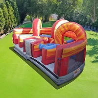 JumpOrange Shadow Obstacle Course Bounce House Inflatable for Kids and Adults with Blower, Commercial Grade, Pop Ups, Outdoor Indoor, Rental Quality