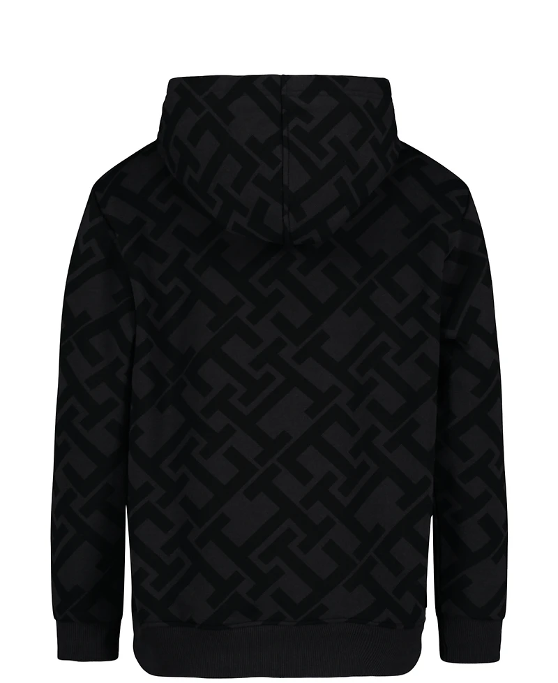 Tommy Hilfiger Toddler and Little Boys Allover Print Soft Fleece Hoodie