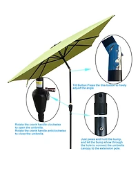 Slickblue Outdoor Waterproof Patio Umbrella for Stylish Shade and Protection