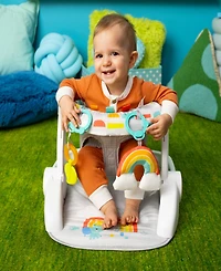 Bright Starts Baby Purple Paradise Learn-to-Sit 2-Position Floor Seat