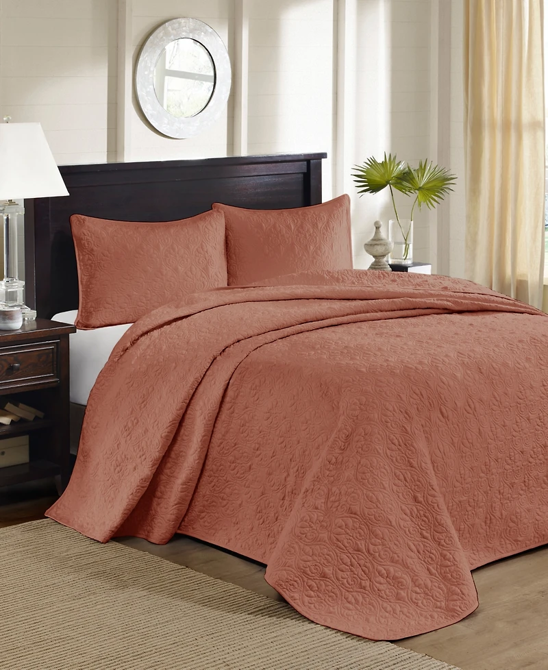 Madison Park Quebec Quilted 3-Pc. Bedspread Set