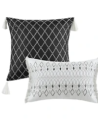 Madison Park Fraser Reversible Printed Microfiber Seersucker 3-Pc. Quilt Set, Full/Queen