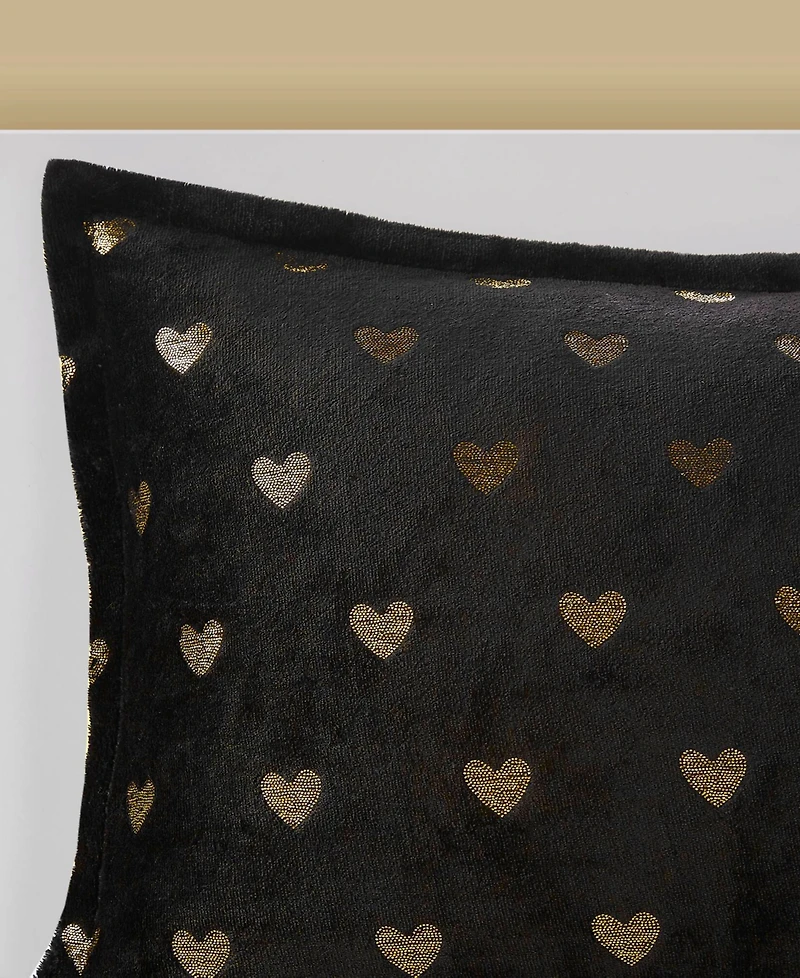 Intelligent Design Rosalie Metallic Heart -Pc. Comforter Set
