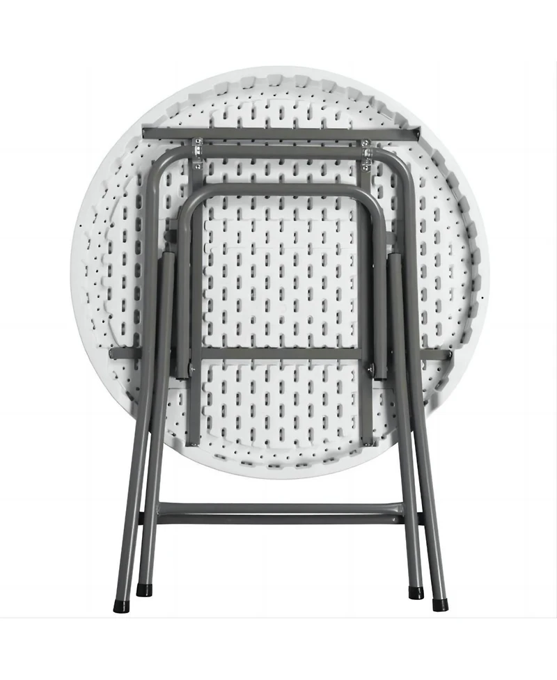 Sugift 32'' Circular Portable Folding Table
