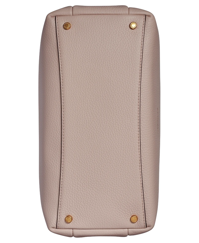 Donna Karan New York Amagansett Soft-Rolled Leather Satchel with Sculpted Magnet Closure