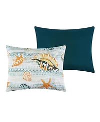 Greenland Home Fashions Kona Coastal Paradise Reversible 3-Pc. Quilt Set