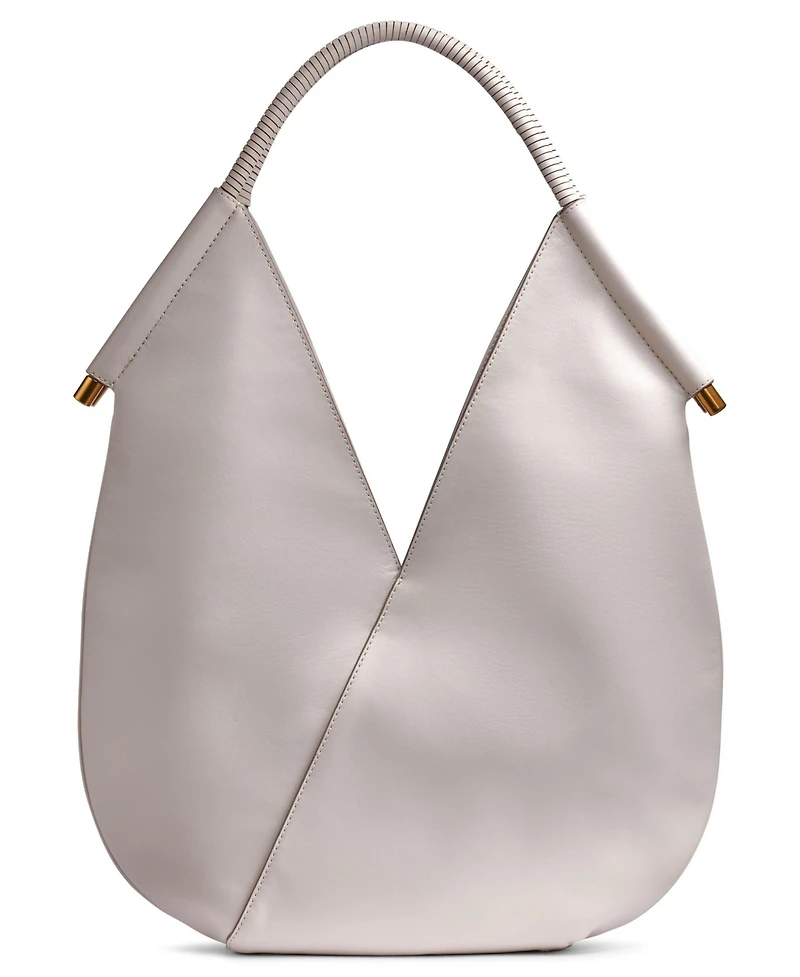 Donna Karan New York Baldwin Large Shoulder with Leather Wrapped Rounded Handle