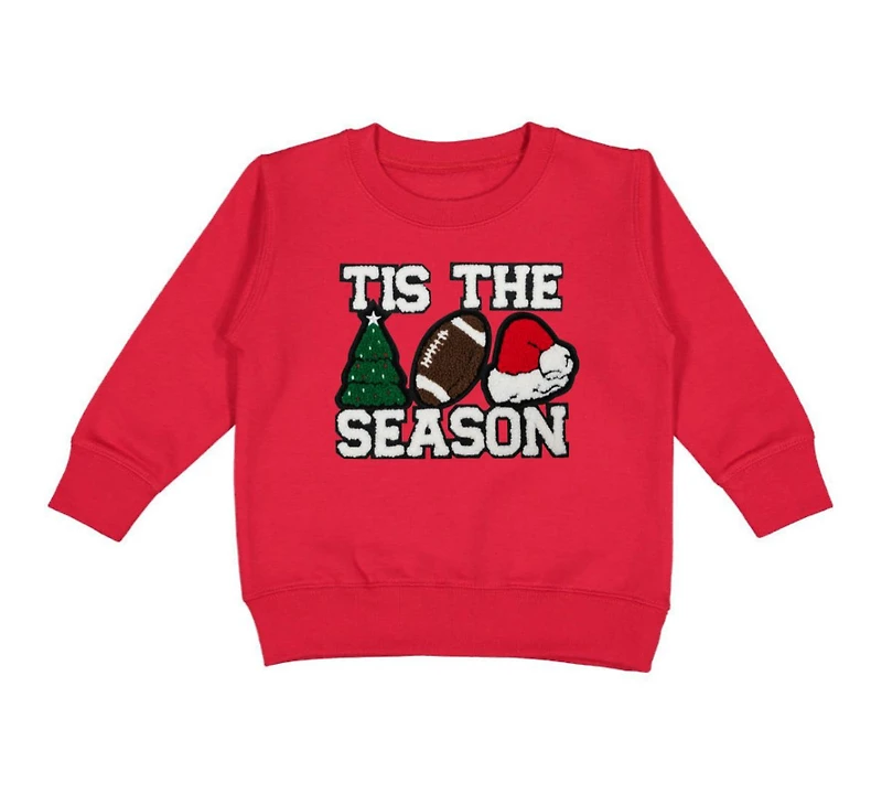 Sweet Wink Toddler Boys Tis The Season Patch Christmas Sweatshirt