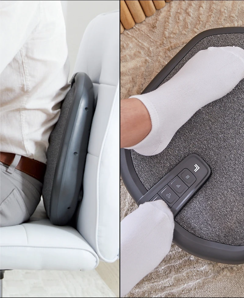 Sharper Image Shiatsu Foot and Back Massager with Heat