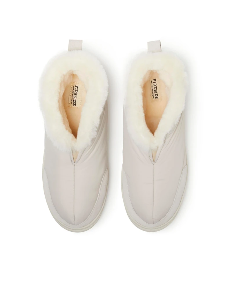 Dearfoams Men's Fireside by Shearling Warm Up Bootie