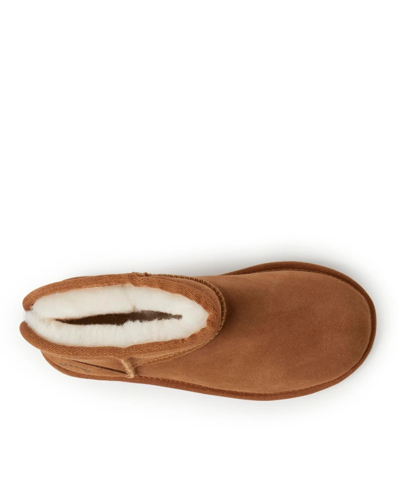 Fireside by Dearfoams Women's Riverland Genuine Shearling Micro Bootie