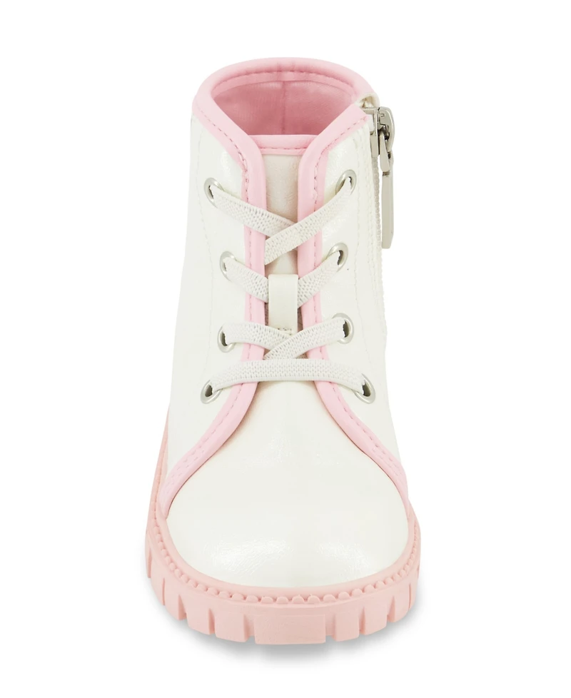 Dkny Toddler Girls Carrie Logo Stones Combat Boot