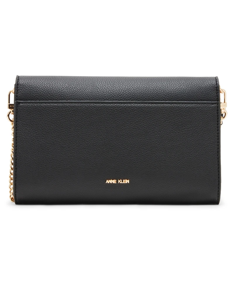 Anne Klein 3 1 Chain with Wristlet Strap Belted Wallet