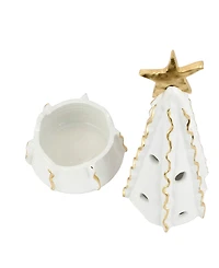 Vietri Foresta Large Tree with Ribbon Gold Star