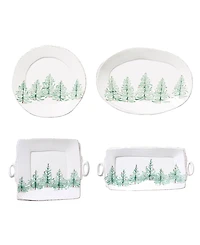 Vietri Lastra Holiday 4 Piece Serveware Set