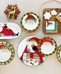 Vietri Old St. Nick Small Oval Platter