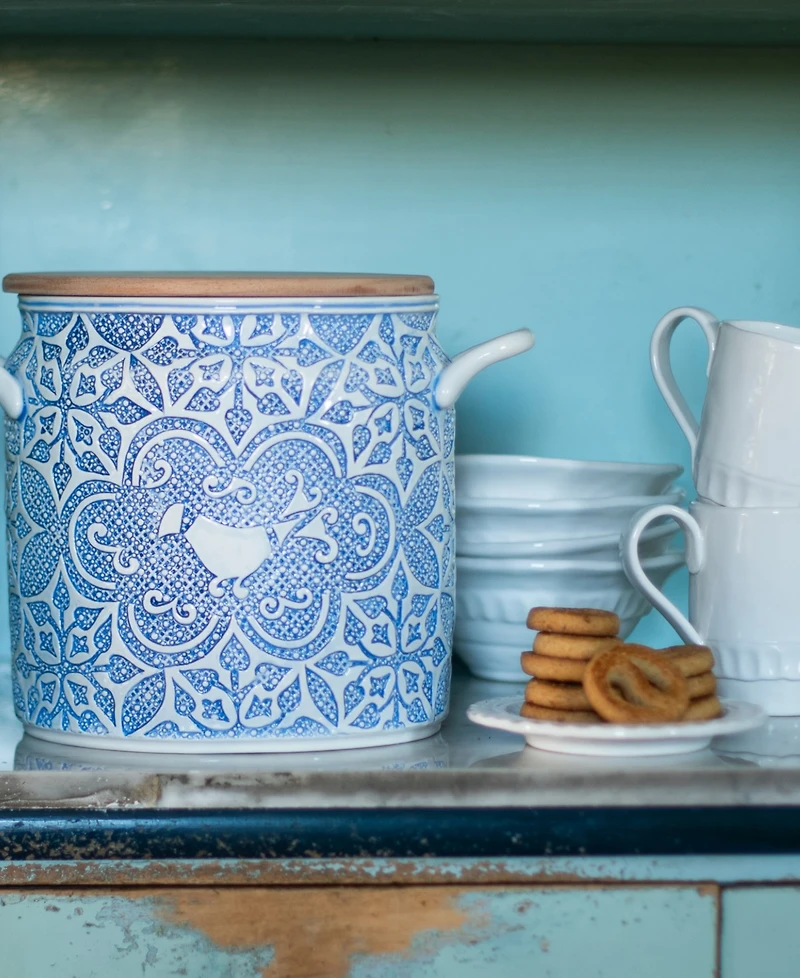 Vietri Uccello Biscotti Jar