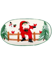 Vietri Old St. Nick Shallow Oval Bowl