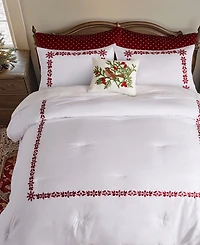 Levtex Holly Thistle Embroidered 3-Pc. Comforter Set