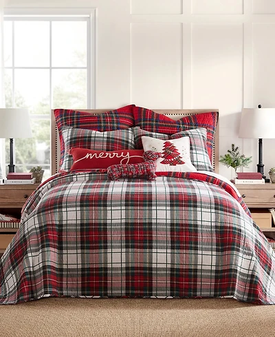 Levtex Spencer Plaid Reversible Bedspread, King/California King