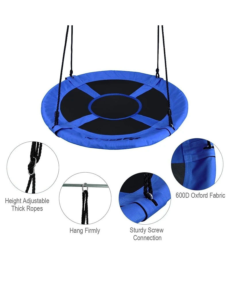 Sugift 40 Inch Flying Saucer Tree Swing Indoor Outdoor Play Set