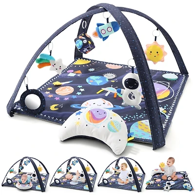 The Peanutshell Space 7-in-1 Activity Play Gym & Play Mat for Baby