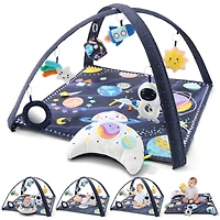The Peanutshell Space 7-in-1 Activity Play Gym & Play Mat for Baby