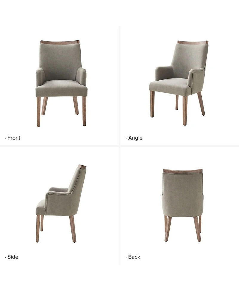 Egmont Farmhouse Dining Chair with Solid Wood Legs