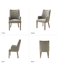 Egmont Farmhouse Dining Chair with Solid Wood Legs